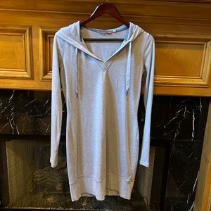 Athleta tshirt dress with hood